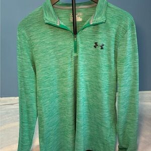Under Armour Green Zip Up Sweater